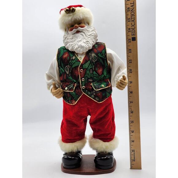 Rockin' Around The Christmas Tree 17" Santa Christmas Fantasy 1999 No Adapter - Picture 6 of 15